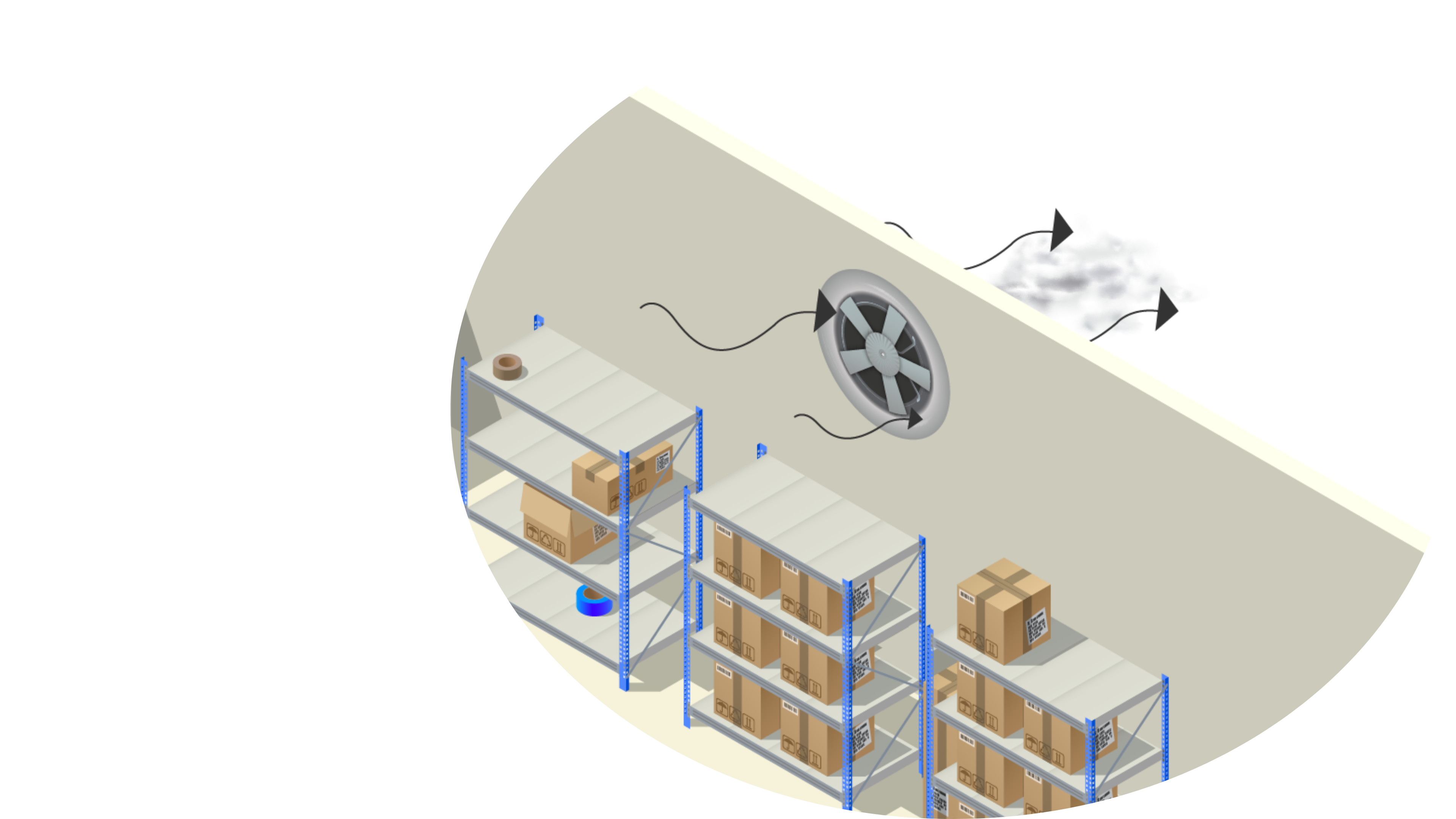 La función de EXTRACCIÓN consiste en sacar aire, gases, vapores, polvos o impurezas desde el interior de un recinto cerrado hacia el exterior.