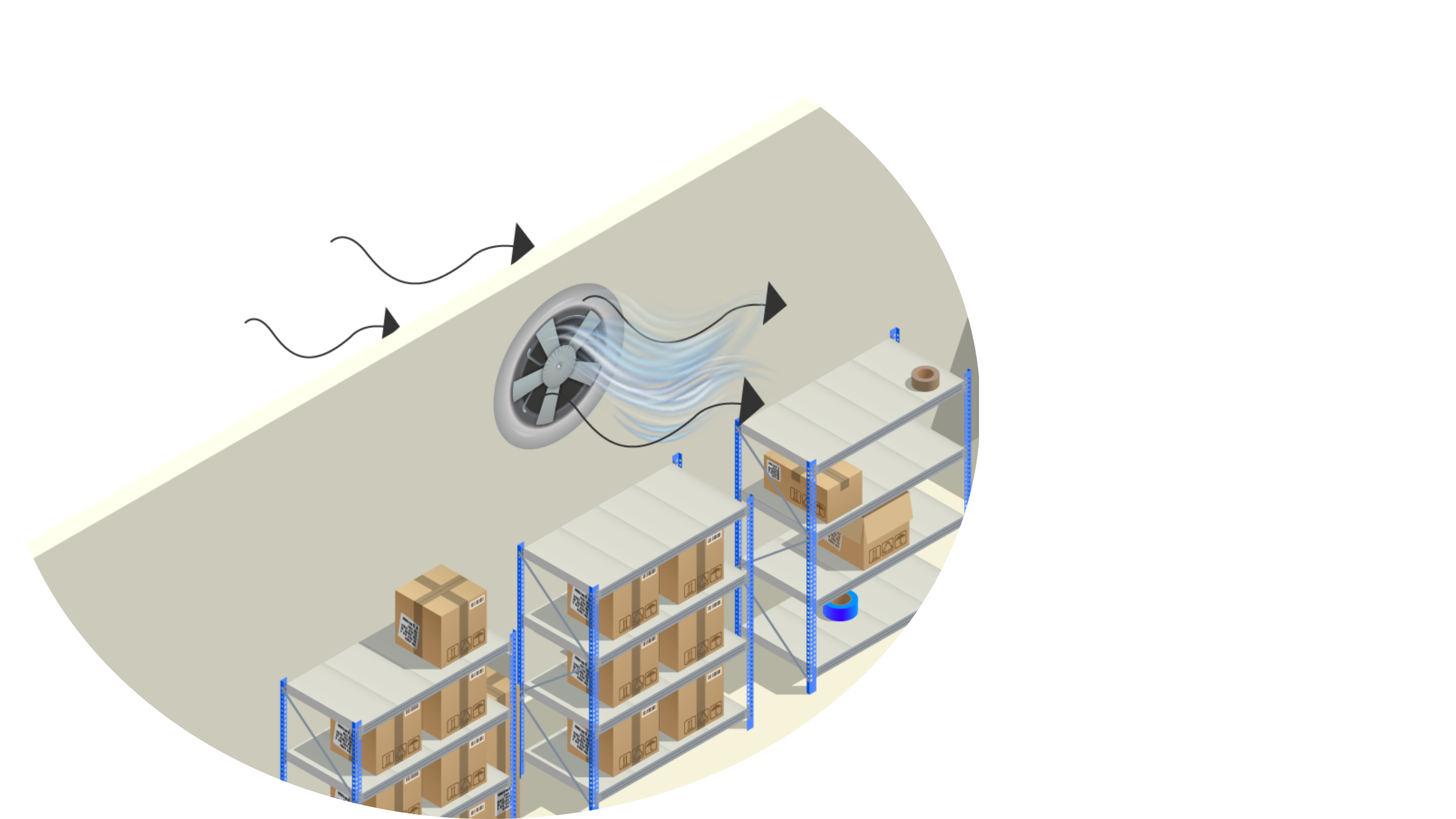 La función de INYECCIÓN, consiste en introducir aire desde el exterior a un recinto cerrado con el objetivo de renovar el aire que circula al interior del espacio.